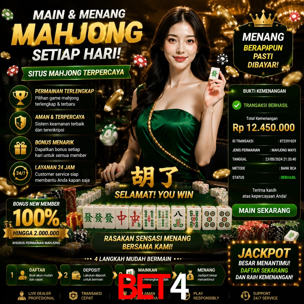 Ganhar e sacar na bet4